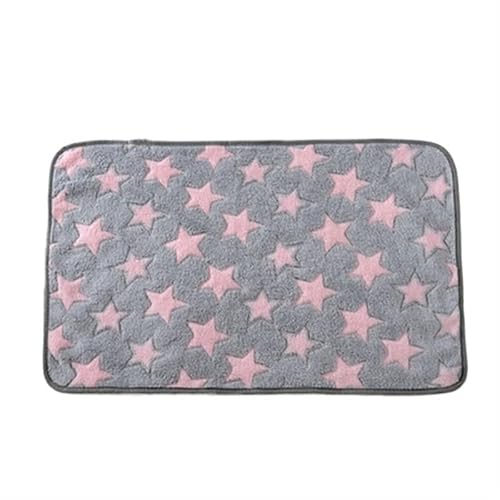 BLBTEDUAMDE Gemütliche Hundedecke: Haustierdecke for mittelgroße Hunde und Katzen, Hundedecken waschbar, weich, fusselfrei(Pink Stars,for Big dogs100X80cm) von BLBTEDUAMDE