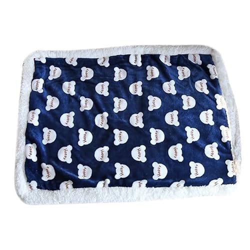 BLBTEDUAMDE Gemütliche Hundedecke: Haustierdecke for mittelgroße Hunde und Katzen, Hundedecken waschbar, weich, fusselfrei(Royal Blue,40X60cm) von BLBTEDUAMDE