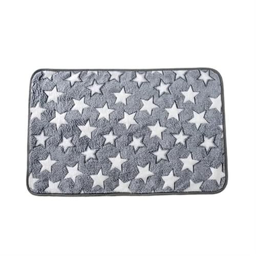 BLBTEDUAMDE Gemütliche Hundedecke: Haustierdecke for mittelgroße Hunde und Katzen, Hundedecken waschbar, weich, fusselfrei(White Stars,Middle puppie80X60cm) von BLBTEDUAMDE