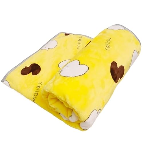 BLBTEDUAMDE Gemütliche Hundedecke: Haustierdecke for mittelgroße Hunde und Katzen, Hundedecken waschbar, weich, fusselfrei(Yellow Duck,for puppy50X70cm) von BLBTEDUAMDE