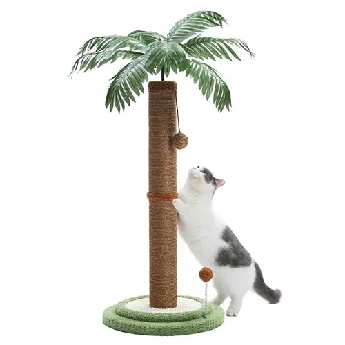 Katzenkratzbaum aus Sisalseil, interaktives Spielzeug for Hauskatzen, Katzenkratzbaum for Hauskatzen, Katzenkratzspielzeug, integriertes Katzenkletterregal, interaktiver Kätzchenkratzbaum for Kätzchen von BLBTEDUAMDE