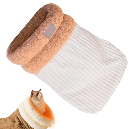 BLLMTEAR Schlafsack for Katzen, Weiche und Warme Katzenschlafsack Flauschig, Katzenbett flauschig, Kuschelhöhle Katze, Katzenhöhle Warm, Katzensack zum Schlafen, Cat Winter Sleeping Bag(#3,L) von BLLMTEAR