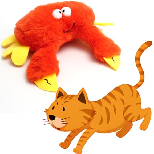 BLOOOK Fliegender Vogel Katzenspielzeug Selbstbeschäftigung,Vogelspielzeug für Katzen,Flappy Bird Cat Toy,Interactive Cat Toy,Katzenspielzeug Maus,Katzenzubehör Indoor,Katzen Sachen (Krabbe) von BLOOOK