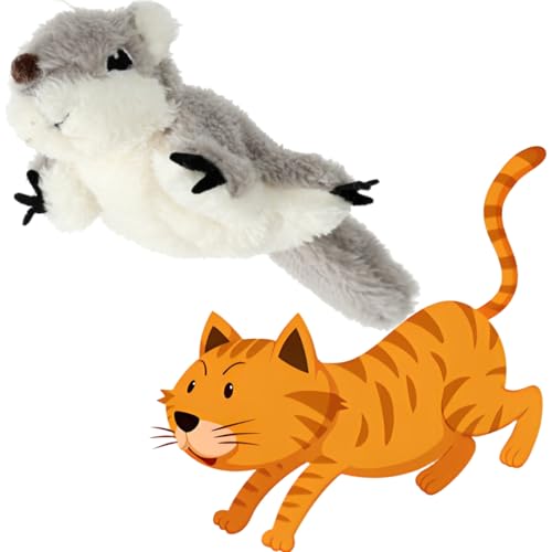 BLOOOK Fliegender Vogel Katzenspielzeug Selbstbeschäftigung,Vogelspielzeug für Katzen,Flappy Bird Cat Toy,Interactive Cat Toy,Katzenspielzeug Maus,Katzenzubehör Indoor,Katzen Sachen (Maus) von BLOOOK