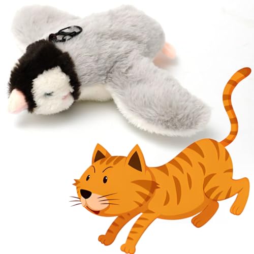 BLOOOK Fliegender Vogel Katzenspielzeug Selbstbeschäftigung,Vogelspielzeug für Katzen,Flappy Bird Cat Toy,Interactive Cat Toy,Katzenspielzeug Maus,Katzenzubehör Indoor,Katzen Sachen (Pinguin) von BLOOOK