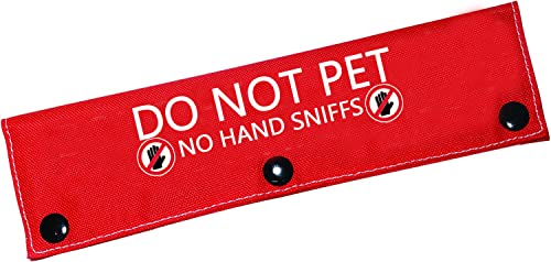 Lustige Hundeleine, Hülle mit Aufschrift "Have Do Not Pet No Hand Schnüffel", Hundeleine, zum Aufhängen, für Haustiere, Geburtstagsgeschenk (Handschnüffel-Hülle) von BLUPARK