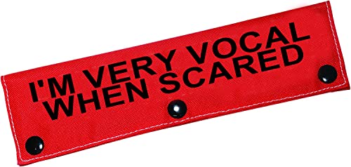 Lustige Hundeleine, mit Aufschrift "I'm Very Vocal When Scared" (I'm Very Vocal-Sleeve) von BLUPARK