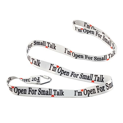 Lustige Hundeleine "I'm Open for Small Talk Dog Leash Walking Training Dog Leashes Dog Owner Pet Lover Gift (I'm Open for Small Talk-WH) von BLUPARK