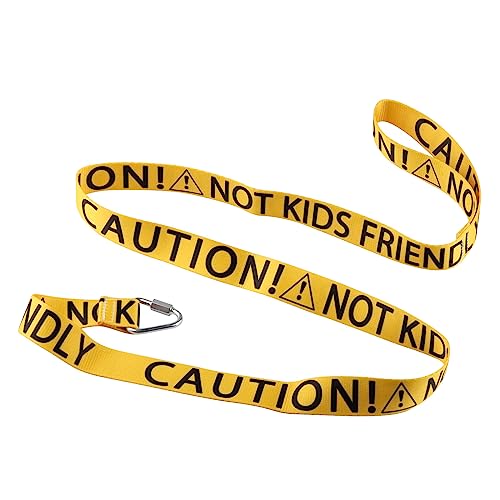 Lustige Hundeleine mit Aufschrift "Caution Not Kids Friendly Dog Leash Walking Training Dog Leashes Dog Owner Pet Lover Gift (Vorsicht nicht kinderfreundlicher Hund-YE) von BLUPARK