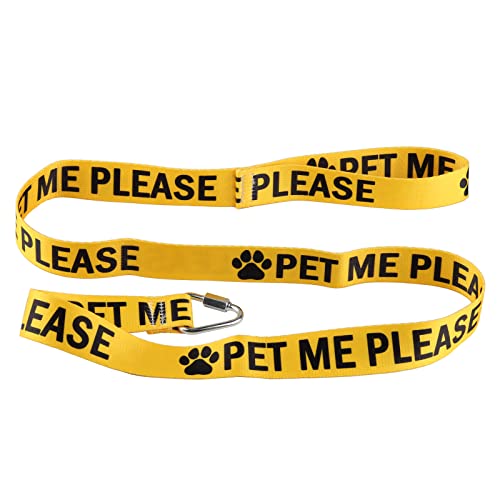 Lustige Hundeleine mit Aufschrift "Pet Me Please Leash Walking Training Dog Leashes Dog Owner Pet Lover Gift (Pet Me Please-YE) von BLUPARK