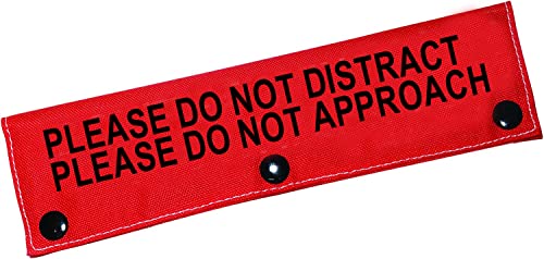 Lustige Hundeleinenhülle mit Aufschrift "Please Do Not Distract Please Do Not Approach" (nicht ablenken, nicht nähern) von BLUPARK