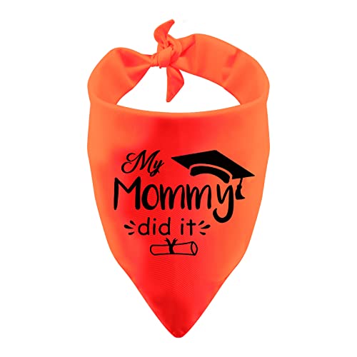 Lustiges Hundehalstuch mit Abschluss "My Mommy Did It", Geschenk für die Mutter, Abschluss (Mommy Did It) von BLUPARK