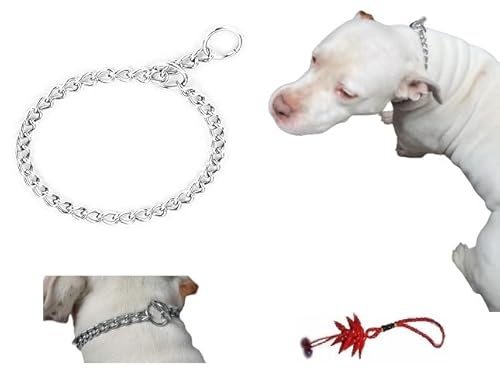 Halsband, nicht aus Metall, für Hunde, strapazierfähig, für alle kleinen, mittelgroßen Rassen, für Training, um nicht zu ziehen (L 60 cm x 4 mm) von BLUSUPERSHOP