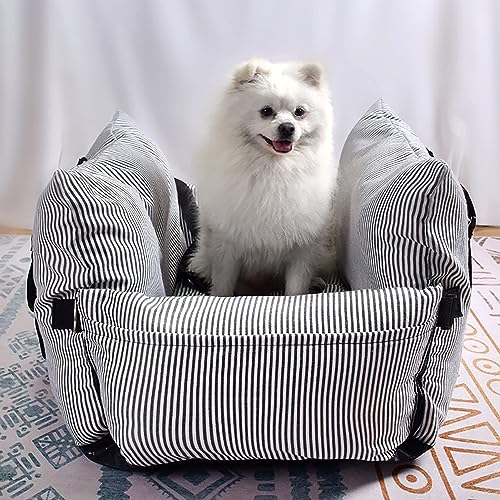 Hunde Autositz Haustier Matte Autositz, Auto Haustier Sicherheits Sitz, Tragbarer Hund Katze Auto Reisebett für Kleine und Mittelgroße Haustiere, Abnehmbar und Waschbar 52x52cm von BNCKTRD