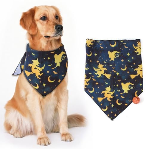 Halloween Hunde Bandana Halloween Dreieckstuch Halloween Kürbis Hund Bandanas Hund Bandana Schal Haustier Dreieck Lätzchen Hunde und Katze Halloween Kostüm Halloween Motto Partyzubehör (Schwarz) von BNOYONERAS