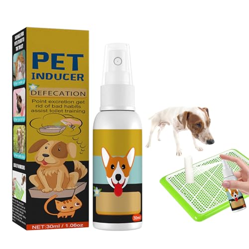 Pet Toilet Training, Spray für Töpfchentraining für Haustiere, Spray für Hundetraining, Töpfchentraining für Hunde, Defäkationsinduktor für Hunde und Katzen, 30 ml von BNOYONERAS