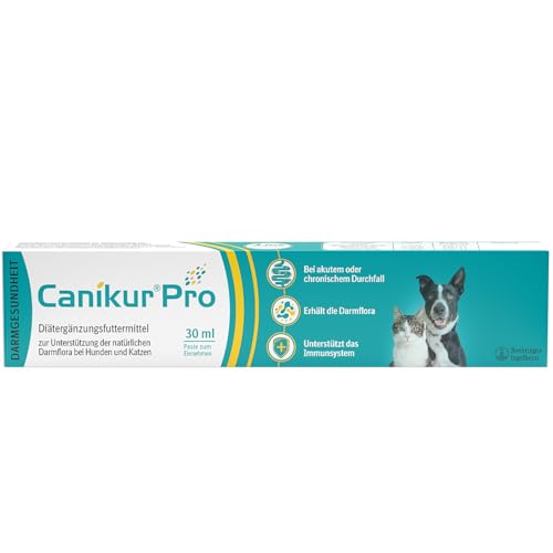 Canikur®Pro – zur Unterstützung der natürlichen Darmflora – Diät-Ergänzungsfuttermittel für Hunde und Katzen 30ml von CANIKUR