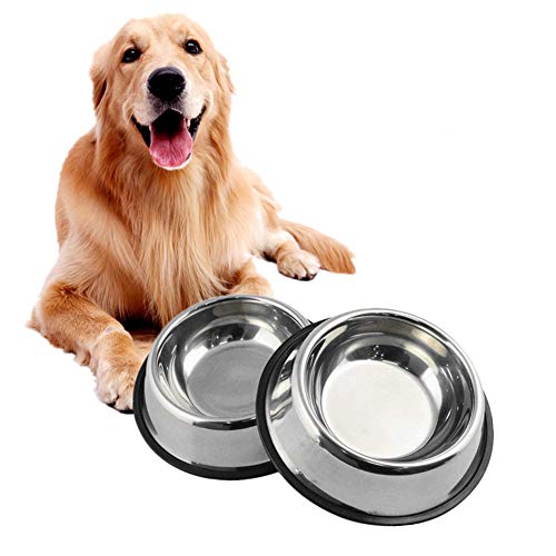 BOENTA Futternapf Hund Hundenapf Katzen Futternapf Personalisierte Hundenapf Futternäpfe Für Hunde Katzenschalen Twin Metall Hundenäpfe 2pcs-a,15cm von BOENTA