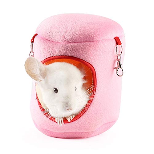 BOENTA Hängematte Katze Ratten Zubehör Rattenhängematten Für Käfig Rattenkäfig Zubehör Hamster-Hängematte Meerschweinchen Spielzeug Meerschweinchen Haus pink,XL von BOENTA