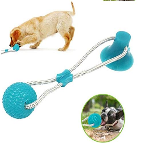 BOENTA Haustier Ball Spielzeug Wurfball für Hunde Hundesaugerboden Hund Molar Toy Sucker Hundegummibälle Hundeball auf dem Seil stark Green von BOENTA