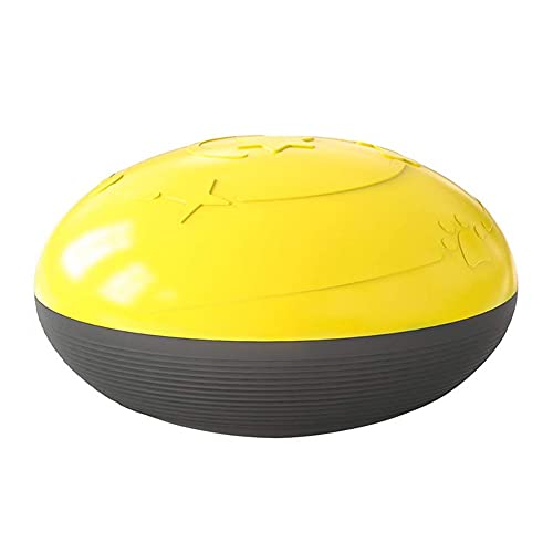 BOENTA Haustier Ball Spielzeug hundespielzeug Unzerstörbar Hundefutter Ball Dispenser Hundekugeln Tough Tiernahrung Ball Dispenser Yellow von BOENTA