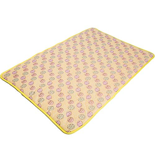 BOENTA Hund Kühlmatte Kühlmatte Für Katzen Trainingspads Kühlende Hundematte Haustier Mat Hundekühlung Kistenmatte Hund Kühlen Pad Coole Hundematte Yellow,s von BOENTA