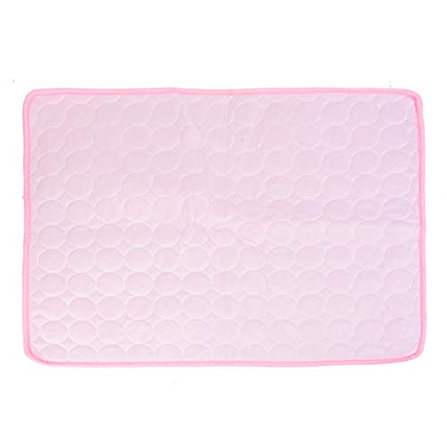 BOENTA Hund Kühlmatte Kühlmatte Hunde Pet Cooling Mat Kühlende Hundematte Kühlkissen für Hunde Coole Matte für Hund Coole Hundematte Hundeauflagen-Training pink,s von BOENTA