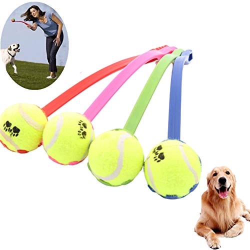 BOENTA Hunde Ballschleuder Tennisball Hund Chuckit Balls Hundeball Für mittelgroße Hunde Hundekugeln Tough Hundespielzeug für Langeweile von BOENTA