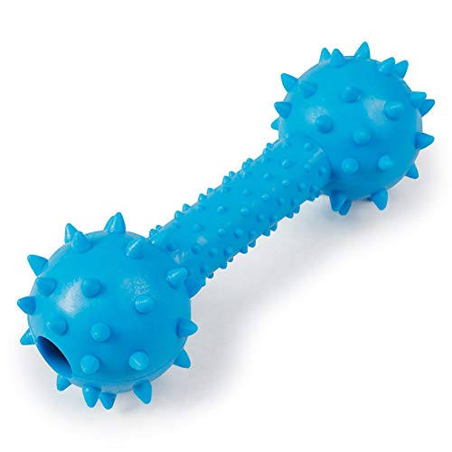 BOENTA Hunde Interaktives Spielzeug Haustier Spielzeug Pet Play Toy Hund interaktives Spielzeug Hundebiss Spielzeug Molares Hundespielzeug Dumbbell-Blue von BOENTA