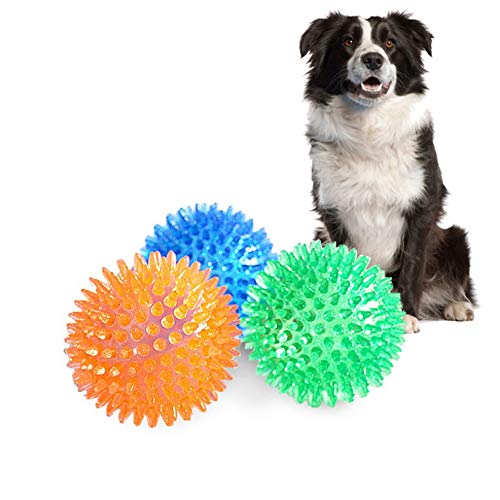 BOENTA Hunde Interaktives Spielzeug Hunde Kauspielzeug Weiche Kauspielzeuge Gummiball Hundeball Für mittelgroße Hunde Molares Hundespielzeug 7.5cm von BOENTA