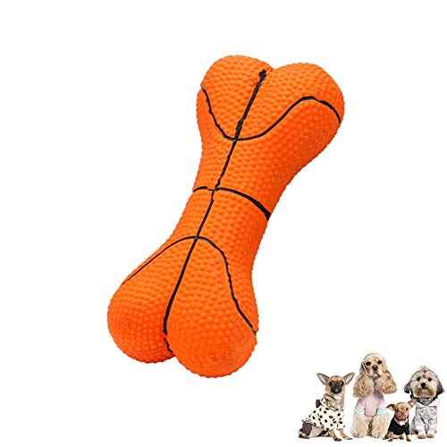 BOENTA Hunde Spielzeug Kleine Hunde Welpenspielzeug Hund Hund interaktives Spielzeug Molares Hundespielzeug Latex Hundespielzeug Pet Play Toy orange von BOENTA