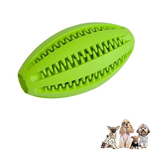 BOENTA Hundeball Kleine Hunde Hunde Interaktives Spielzeug Tiernahrung Ball Dispenser Hundegummibälle Spender Pet Feeder Ball Hundekugeln Tough Green von BOENTA