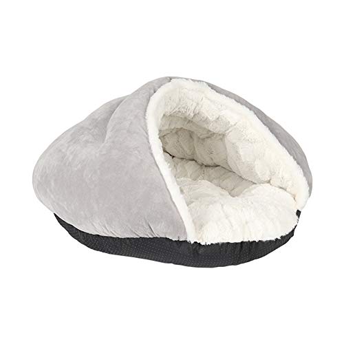 BOENTA Hundebett Hundehöhle Kleine Hunde Kleines Katzenbett Hund Schlafsofa Haustierbetten Für Hunde Katzenschlafsack Günstige Hundebetten Hundekomfortbett 56X50,Grey von BOENTA