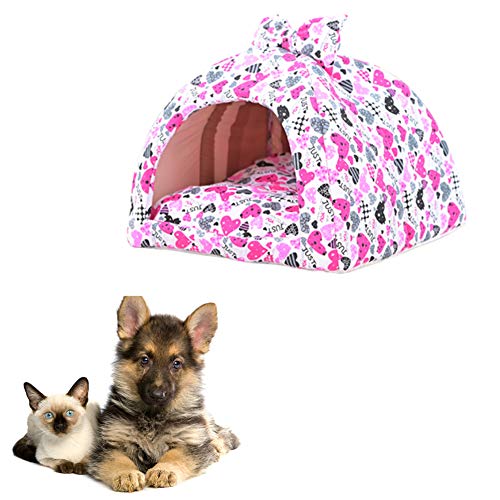 BOENTA Hundebett Katzenhöhle Haustierbetten Für Hunde Hund Schlafsofa Günstige Hundebetten Haustierhöhle Plüsch Hundebett Warmes Hundebett pink 1,s von BOENTA