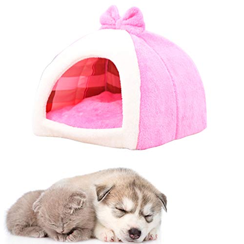 BOENTA Hundebett Katzenhöhle Haustierbetten Für Hunde Hund Schlafsofa Günstige Hundebetten Haustierhöhle Plüsch Hundebett Warmes Hundebett pink 2,s von BOENTA