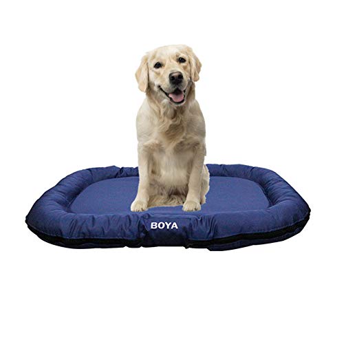 BOENTA Hundedecke Katzendecke Haustier-Auflage Weiches Tierarztbett Weiche Katze Mat Hundebett Flauschige Katze Mat Waschbares Hundebett Haustierbett Dark Blue von BOENTA