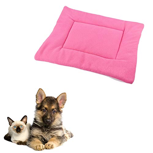 BOENTA Hundedecken Katzendecke Welpenbett Haustierdecke Katzendecke Warme Hundedecke Hundebett klein Hundekiste Bett Hundebett Zubehör Katzenbetten pink,XL von BOENTA