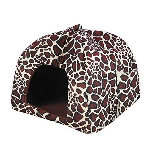 BOENTA Hundehaus Für Drinnen Hundebett Hund Schlafsofa Kleines Katzenbett Haustierbetten Für Katzen Plüsch Hundebett Hundekomfortbett Luxus Hundebett Stone Pattern,l von BOENTA