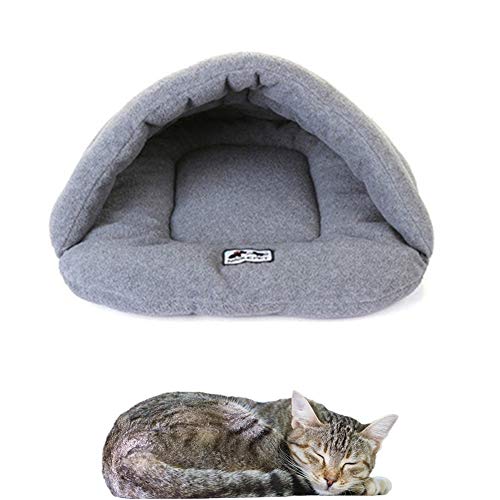 BOENTA Hundehaus Für Drinnen Hundehöhle Kleine Hunde Haustierhöhle Tierarztbett Für Hunde Flauschiges Katzenbett Kätzchenbett Kleines Katzenbett Gray,xs von BOENTA