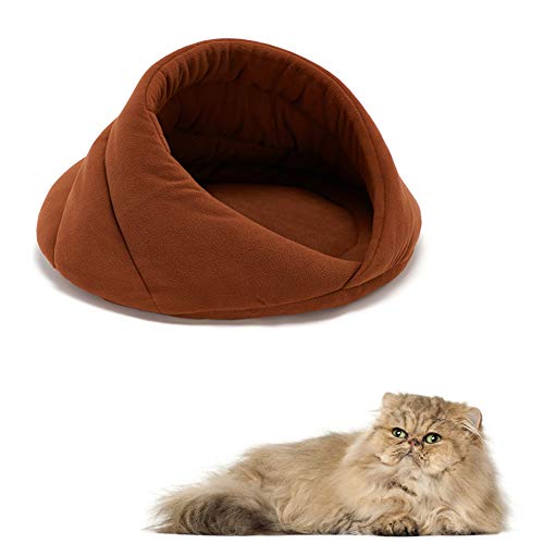 BOENTA Hundehöhle Kleine Hunde Katzenhöhle Flauschiges Hundebett Günstige Hundebetten Tierarztbett Für Hunde Welpenbett Haustierbetten Für Katzen Camel,xs von BOENTA