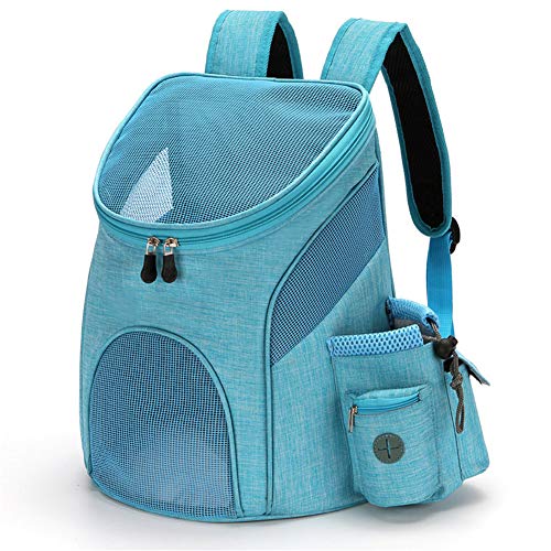 BOENTA Hunderucksack Kleine Hunde Hunderucksack Hundeträger Handtasche Welpenträger Hundereiseträger Haustierträger für Hunde Verstellbarer Hunderucksack Blue von BOENTA