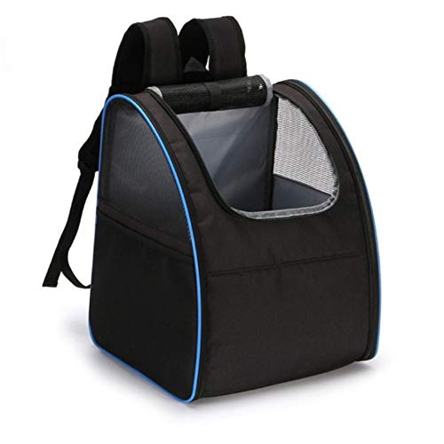 BOENTA Hunderucksack Kleine Hunde Hundetragetasche Welpenträger für kleine Hunde Hunderucksackträger Pet Travel Carrier Hundeträgertaschen für kleine Hunde Black&Blue von BOENTA