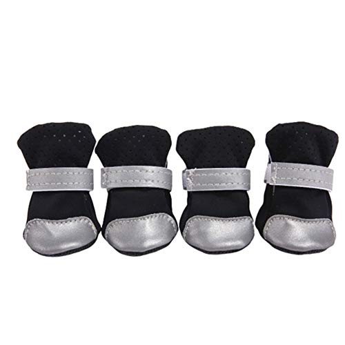 BOENTA Hundeschuhe Hundestiefel Hundeschuhe Wasserdicht Hundeschuhe rutschfest Hundeschuhe Haustierstiefel Hundepfotenschutz rutschfeste Hundesocken Hundesocken Black,#3 von BOENTA