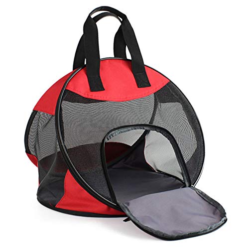 BOENTA Hundetasche Für Kleine Hunde Tragetasche Für Kleine Hunde Verstellbarer Hunderucksack Hundereisetasche Hundeträger für mittlere Hunde red von BOENTA