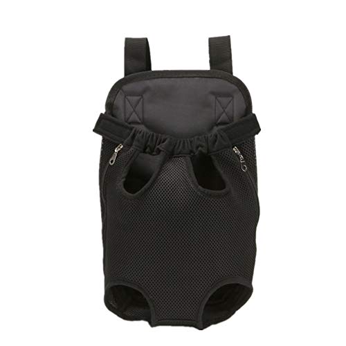 BOENTA Hundetasche Klein Hundetragetasche Hundeträger für mittlere Hunde Verstellbarer Hunderucksack Hundereisetasche Haustierträger für Hunde Welpenträger Black,l von BOENTA