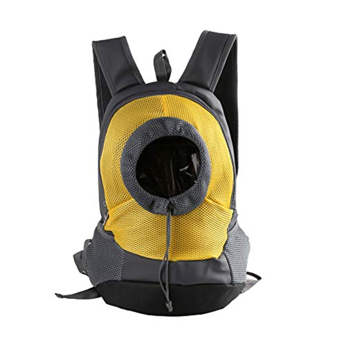 BOENTA Hundetasche Klein Hundetragetasche Kleine Hunde Haustier Rucksack Hundeträger Handtasche Tragbarer Haustierträger Haustierträger für Hunde Yellow,l von BOENTA