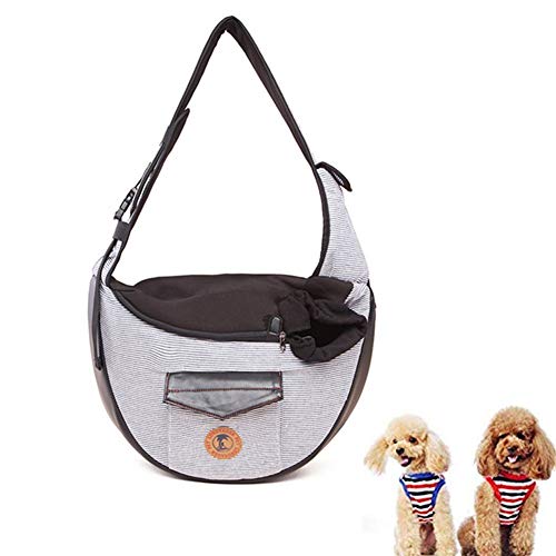 BOENTA Hundetasche Klein Hundetragetasche Tragbarer Haustierträger Hundeträger Hundeträgertaschen für kleine Hunde Haustierträger für Hunde Hundereiseträger Gray von BOENTA