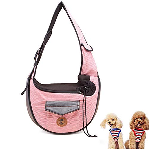 BOENTA Hundetasche Klein Hundetragetasche Tragbarer Haustierträger Hundeträger Hundeträgertaschen für kleine Hunde Haustierträger für Hunde Hundereiseträger pink von BOENTA