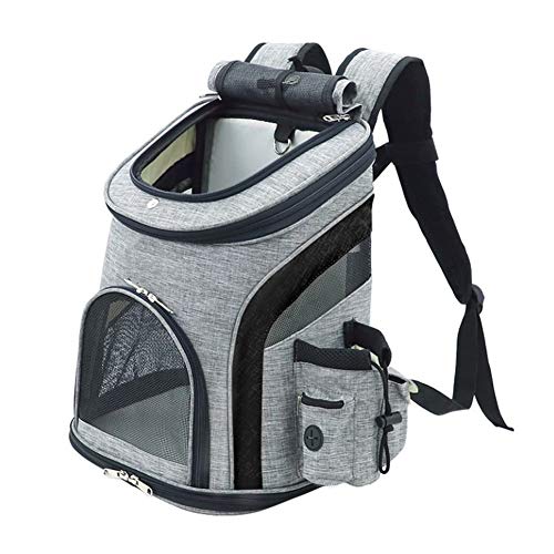 BOENTA Hundetragetasche Katzenrucksack Haustier Rucksack Pet Travel Carrier Hundereiseträger Kleiner Hundeträger Hunderucksack Verstellbarer Hunderucksack Black von BOENTA