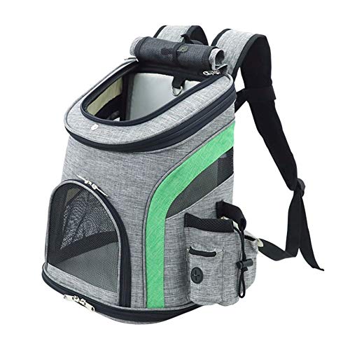 BOENTA Hundetragetasche Katzenrucksack Haustier Rucksack Pet Travel Carrier Hundereiseträger Kleiner Hundeträger Hunderucksack Verstellbarer Hunderucksack Green von BOENTA